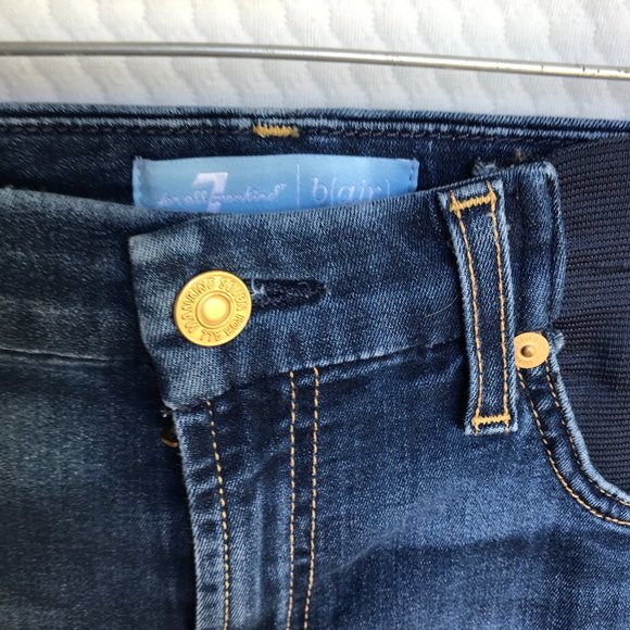 7FOR ALL MANKIND JEANS THE ANKLE SKINNY NW SZ 28 STRETCH - Picture 2 of 7